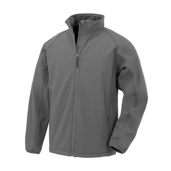Result Genuine Recycled Result Genuine Recycled Herren Atmungsaktive Softshell-Jacke mit Stehkragen, Grau (workguard), – Produktbild 1 von 3