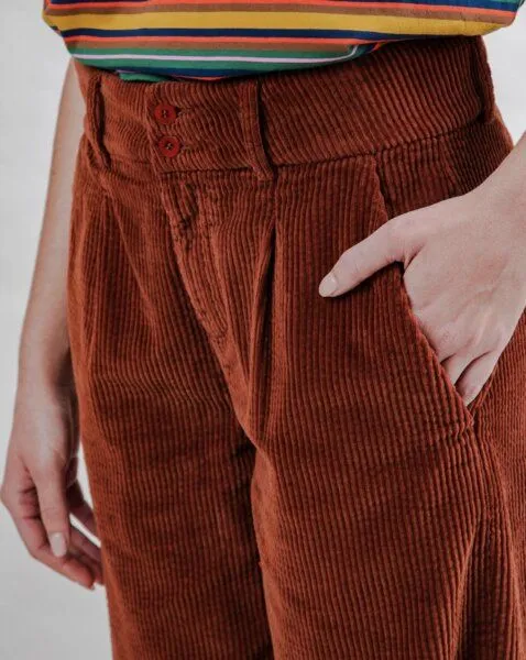 Brava Fabrics Brava Fabrics Corduroy Faltenhose Kupfer – Produktbild 4 von 4