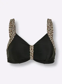 feel good Bikini-Oberteil schwarz-champagner-bedruckt – Produktbild 1 von 1