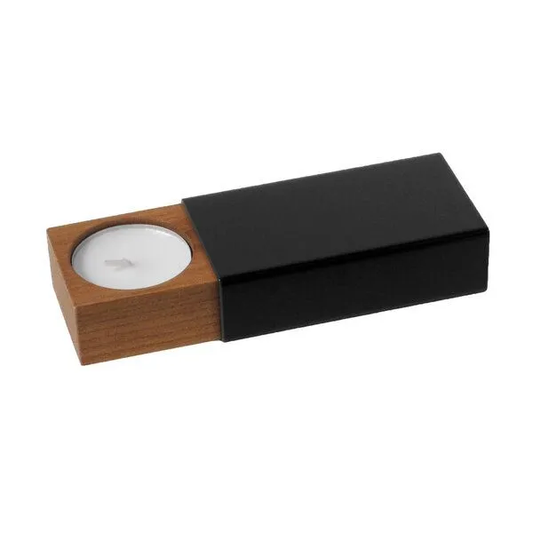 Side by Side Side by Side Kerzenhalter Two of us, Schwarz, – Produktbild 1 von 4