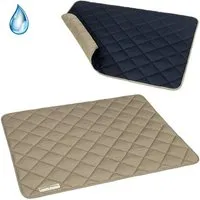 HOUND & NATURE HOUND & NATURE Wasserdichte Baumwoll - Hundedecke - DAVOS waterproof, Blau - taupe, – Produktbild 1 von 1