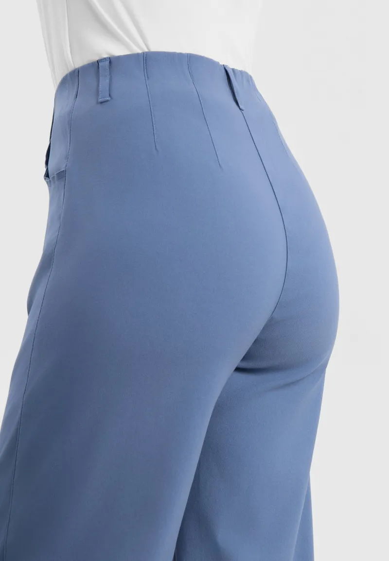 LAURIE LAURIE Damen vegan Hose Donna Loose Lang Länge Blau, Blau, – Produktbild 1 von 2