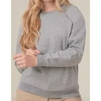 JHK JHK Unisex Classic Sweatshirt Sweater Pullover Everest Rundhals ohne Kapuze, Grau (melange), – Produktbild 1 von 1