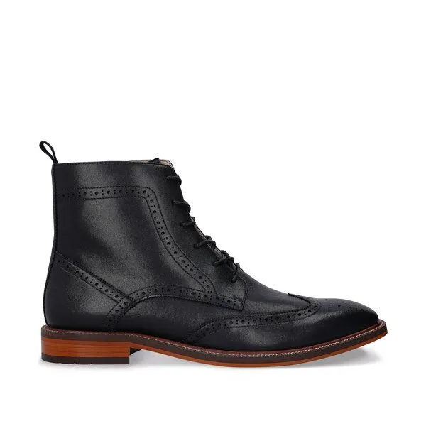 Nae Vegan Shoes Nae Vegan Shoes NAE | Chase Veganer Wingtip-Brogue-Stiefel, Schwarz, – Produktbild 1 von 4