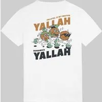 runamics runamics Yallah Yallah T-Shirt, Biobaumwolle, unisex, weiß – Produktbild 1 von 1