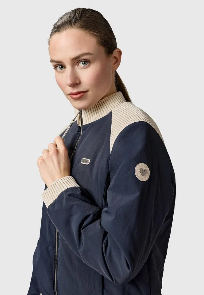 ragwear ragwear Bomberjacke Chenna Warm YOUMODO Warme Pufferjacke mit elastischen Bündchen, Blau, – Produktbild 5 von 5