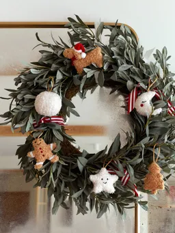 Vertbaudet Vertbaudet 12er-Set Weihnachtsbaum-Dekorationen aus Teddyfleece – Produktbild 1 von 1
