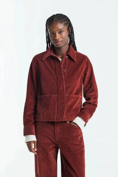 Kings Of Indigo Damen Worker-Jacket "OTA CORD" aus Bio-Baumwolle von Kings of Indigo, Blue, – Produktbild 2 von 2