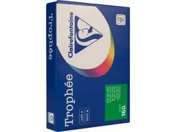Clairefontaine 250 Blatt Clairfontaine Farbiges Kopierpapier "Trophee" 160 g/m², DIN A4, billiardgrün – Produktbild 1 von 1