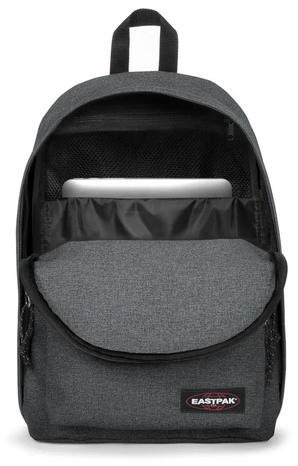 Eastpak Eastpak Freizeitrucksack OUT OF OFFICE, Unisex Cityrucksack, Schulrucksack mit Logo-Aufnäher & 14" Laptopfach, Grau, – Produktbild 1 von 5