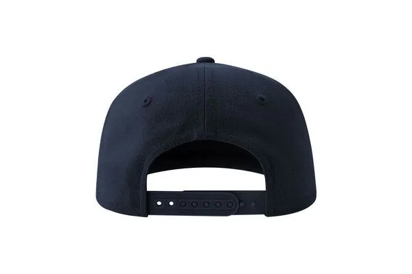 Atlantis Headwear Atlantis Headwear Old-School-Kappe aus einer Mischung aus recyceltem und Bio-Baumwoll, Navy, – Produktbild 4 von 4