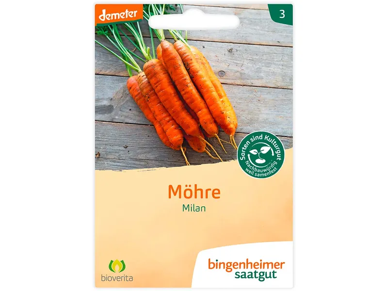 Bingenheimer Saatgut Karotten Milan – Produktbild 1 von 2