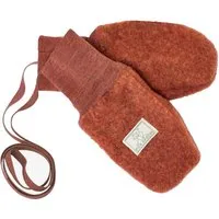 Pickapooh Pickapooh Baby und Kinder Fäustlinge Bio-Schurwolle Fleece redwood Gr. 1 (bis 9 Monate) – Produktbild 1 von 1