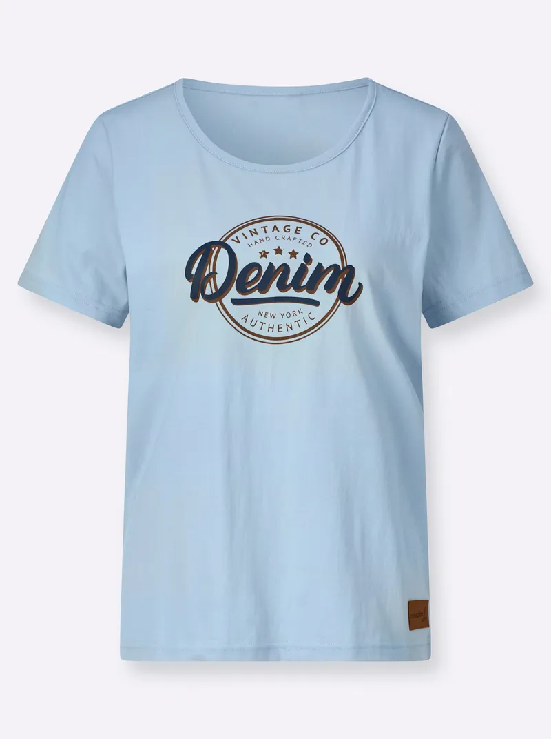 Witt Kurzarmshirt hellblau, Hellblau, – Produktbild 1 von 2