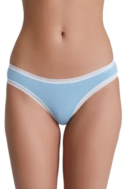 Albero Natur Albero Natur Damen vegan Multipack 6x Slips Mit Spitze Grau Blau – Produktbild 1 von 1