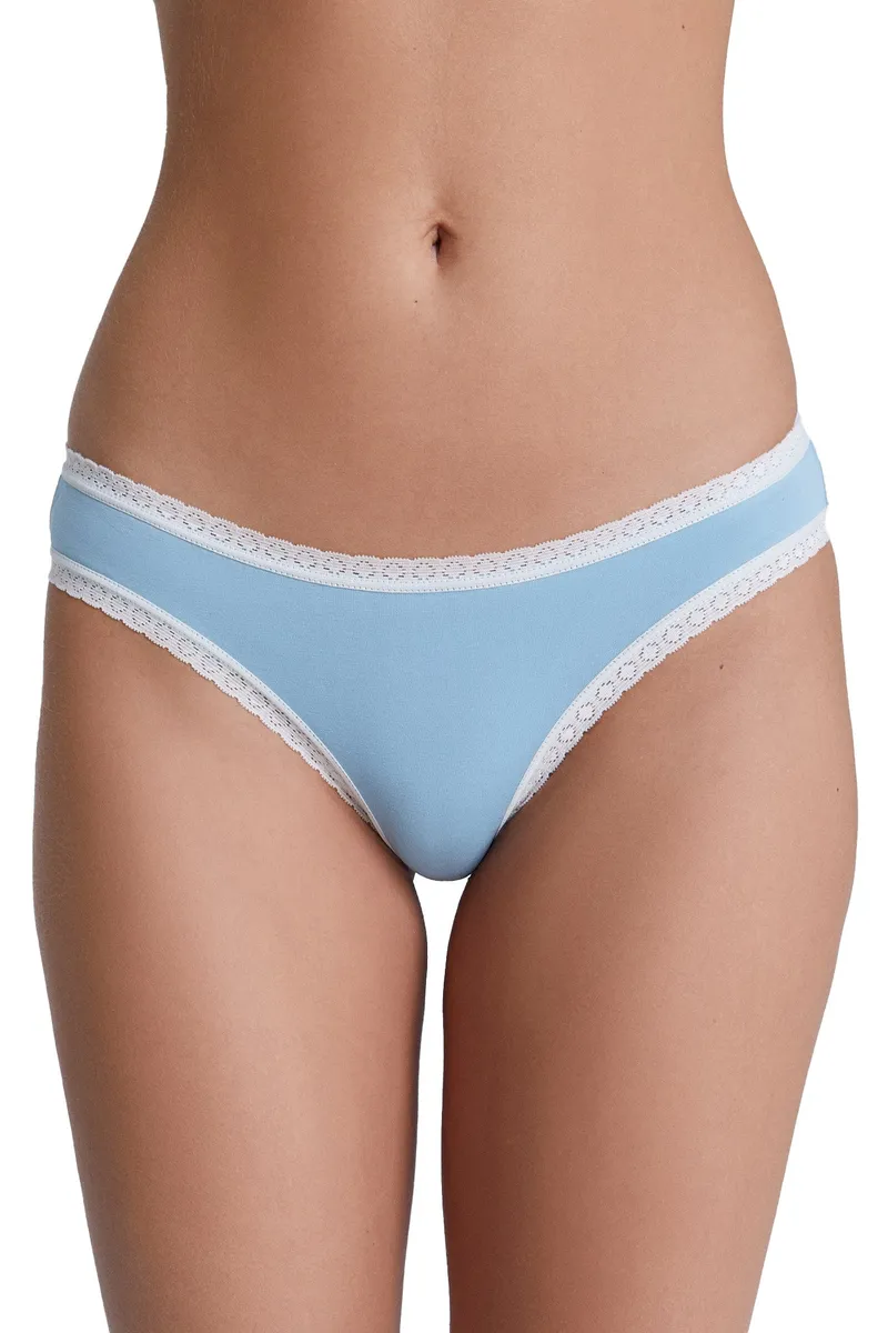Albero Natur Albero Natur Damen vegan Multipack 6x Slips Mit Spitze Grau Blau, Hellblau, – Produktbild 1 von 2