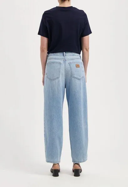 MUD Jeans MUD Jeans Damen Jeans "Brooke High Barrel Flow - Stone Vintage", Blue, – Produktbild 3 von 4