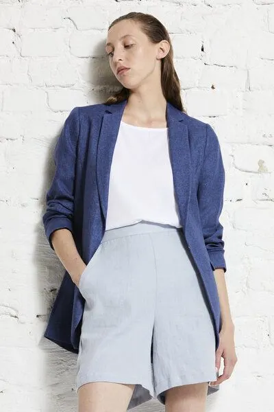 Wunderwerk Wunderwerk Damen Blazer aus Leinen "Blazer linen", Dunkelblau (662), – Produktbild 2 von 2