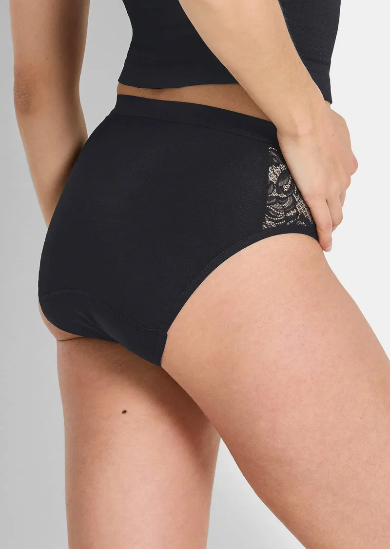 Conta Inkontinenzslip mit Geruchsschutz - schwarz - Gr. 46 von Goldner Fashion, Schwarz, – Produktbild 2 von 3