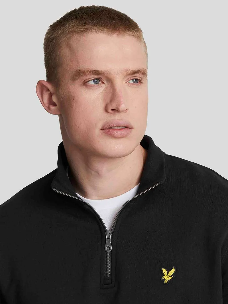 Lyle and Scott Lyle & Scott Sweat Half Zip Pull Schwarz - Größe M, Schwarz, – Produktbild 3 von 5