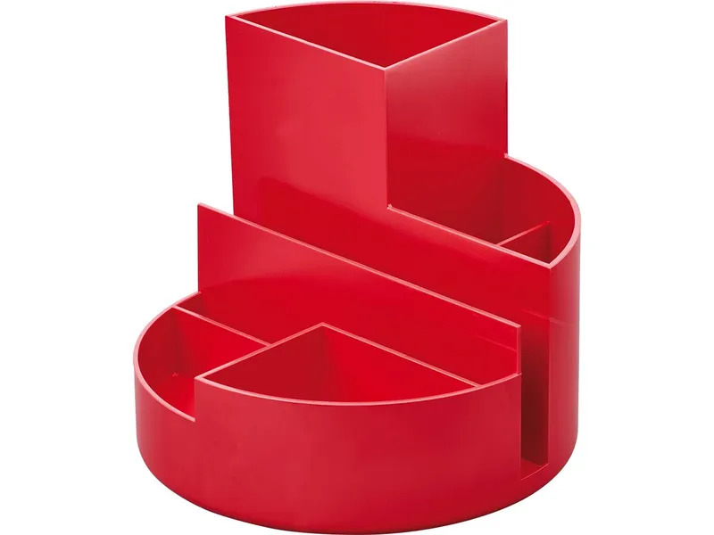 Maul MAUL Rund-Organizer "MAULrundbox" aus Recycling-Kunststoff, rot – Produktbild 2 von 3