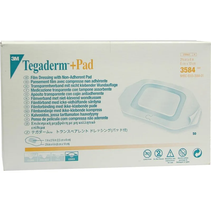 Solventum Germany TEGADERM 3M Plus Pad 6x10 cm Fertigverb.3584 50 St Verband – Produktbild 1 von 1