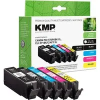 KMP KMP Tintenpatrone ersetzt Canon PGI-570 PGBK/CLI-571BK schwarz, cyan, magenta, gelb – Produktbild 1 von 1