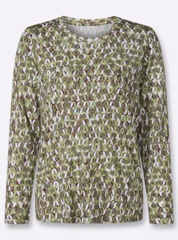 Witt Print-Shirt khaki-lindgrün-bedruckt – Produktbild 1 von 1