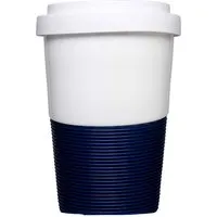 Mahlwerck Mahlwerck Porzellanbecher 'Coffee2Go Wave' 0,35 l, blau – Produktbild 1 von 1