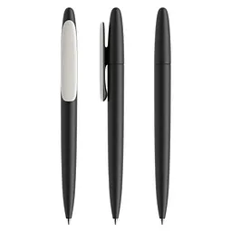 prodir prodir® Drehkugelschreiber DS5 Soft Touch TRR Twist, blaue Mine, schwarz/weiß – Produktbild 1 von 1