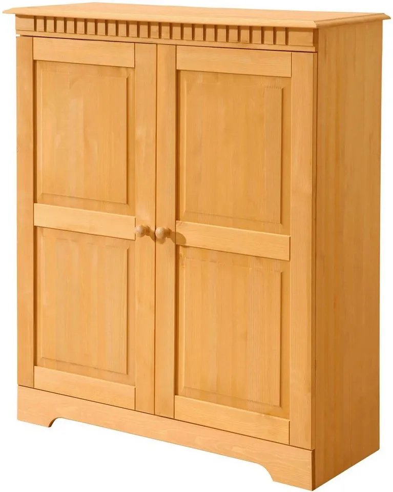 OTTO home Kommode Cubrix, aus schönem massivem Kiefernholz, Höhe 100 cm, Beige, – Produktbild 3 von 5