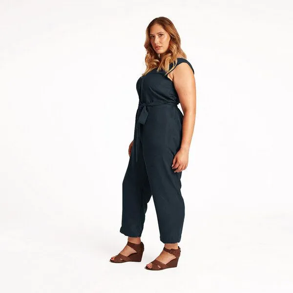 WiDDA berlin WiDDA berlin Modischer Overall ENIBAS aus TENCEL® in zwei Farbvarianten, Dunkelblau, – Produktbild 4 von 4