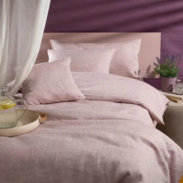 nahtur-design nahtur-design Bioleinen-Bettwäsche-Set | Atmungsaktiv & Temperaturausgleichend, Rose, – Produktbild 1 von 4