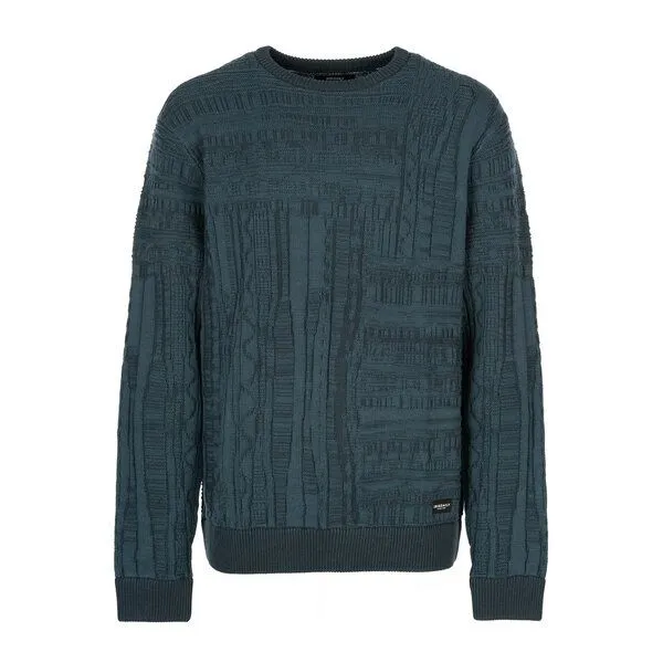 Iriedaily Iriedaily Theo Structure Knit, Dark jungle (grün), – Produktbild 1 von 3