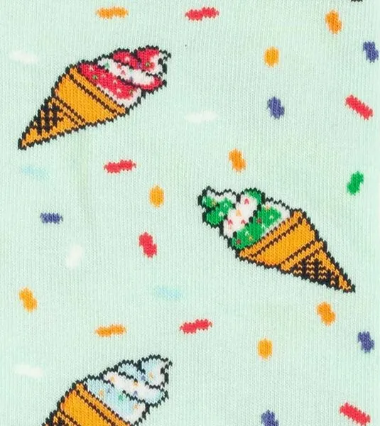 DillySocks DillySocks Socken Ice Cream Party aus Biobaumwoll-Mix, Mehrfarbig, – Produktbild 2 von 4