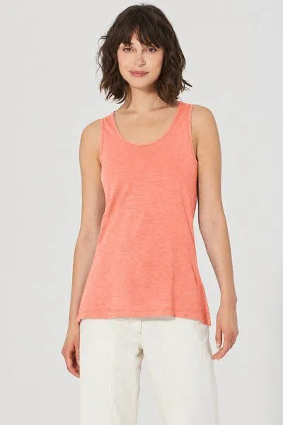HempAge HempAge Lockeres Tank-Top Hanf/Biobaumwolle, Peach (orange), – Produktbild 2 von 4