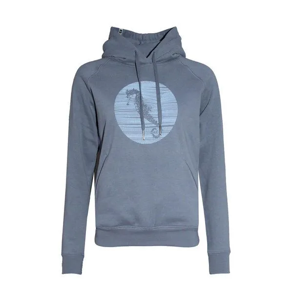 FÄDD FÄDD Damen Sweatshirt Hoodie aus Bio-Baumwolle "Hippocampus" Grau, Grau, – Produktbild 1 von 4