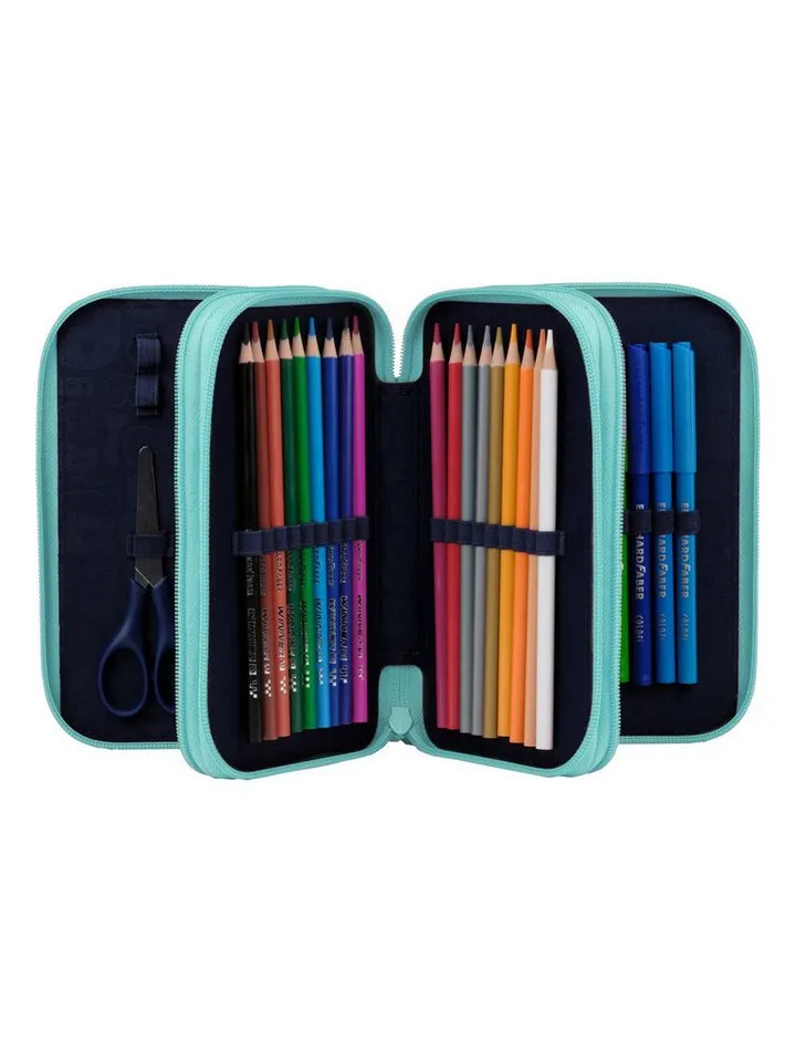 Ergobag Ergobag Federmäppchen Maxi Mäppchen, (1-tlg), mit Stiften befüllt, Grün, – Produktbild 4 von 8