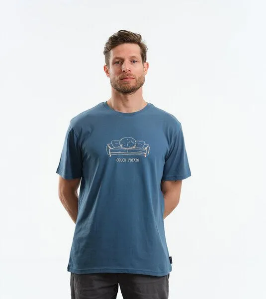 Gary Mash GARY MASH Shirt Couch Potato aus Biobaumwolle, Seeblau (blau), – Produktbild 3 von 4