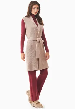 ORGANICATION ORGANICATION Damen vegan Lange Strickweste Aus Bio-Baumwolle – Produktbild 1 von 1