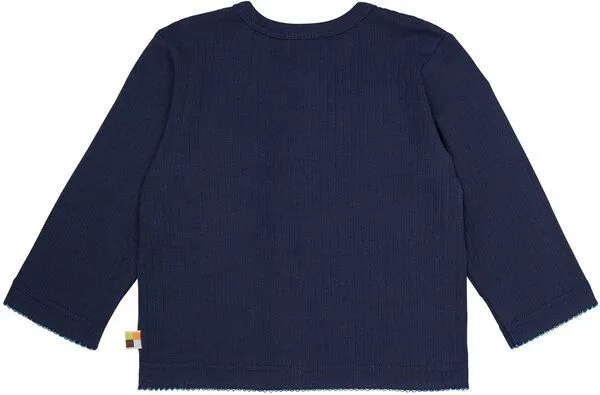 loud + proud loud + proud Babys & Kinder Leichte Jacke aus Derby Rib, GOTS-zertifiziert, Ultramarine(blau), – Produktbild 1 von 2