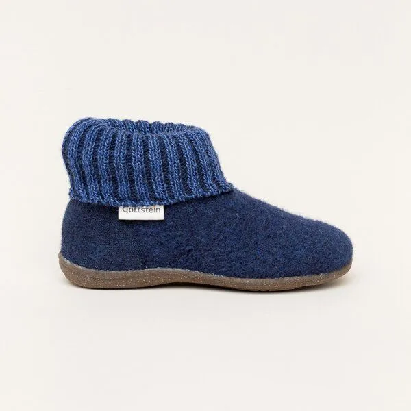 Gottstein Gottstein Kinder Hüttenschuh Alpine Boot RU für Jungen & Mädchen, Jeansblau, – Produktbild 3 von 4