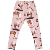 Walkiddy Walkiddy Beauty Horses - Nachhaltige Rosa Leggings, Umweltfreundlich & Stilvoll – GOTS zertifiziert – Produktbild 1 von 1