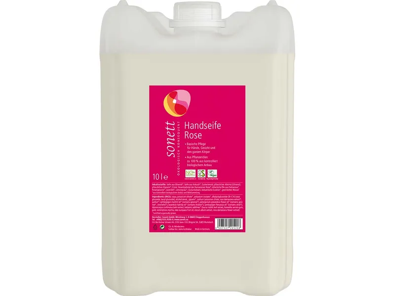 Sonett Sonett Flüssigseife 'Rose', Nachfüllung, 10 l – Produktbild 1 von 1