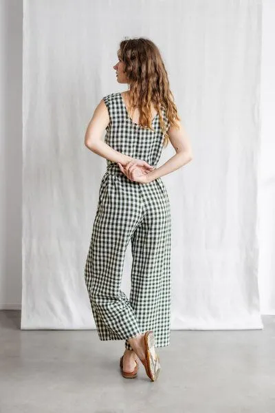 Jyoti - Fair Works Jyoti - Fair Works Baumwoll Jumpsuit Daksha, Kariert, – Produktbild 3 von 4
