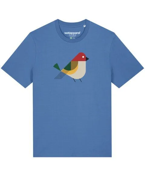 watapparel watapparel T-Shirt Vogel, Bright blue, – Produktbild 1 von 3