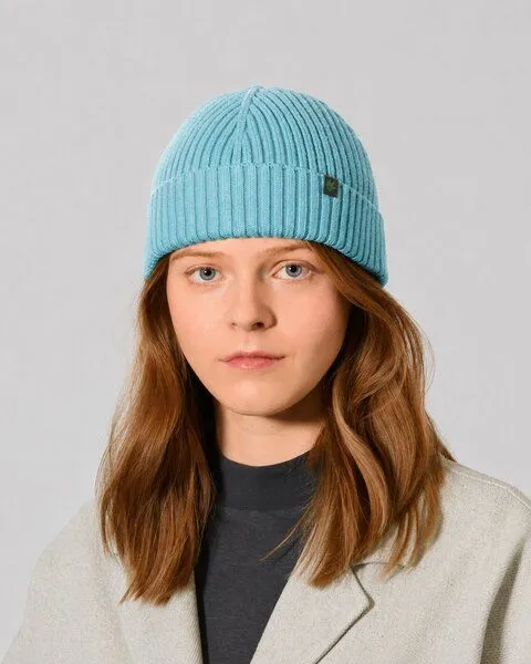 HempAge HempAge Damen / Herren Strickmütze Bio-Baumwolle/Hanf, Wave-170 blau, – Produktbild 1 von 3
