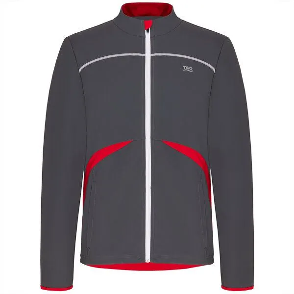 TAO Sportswear TAO Sportswear Atmungsaktive Herren Laufjacke Bleon mit UV-Schutz, Grau, – Produktbild 1 von 3