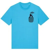 päfjes päfjes Pinguin Paul in Brusttasche mit Schirm - Fair Wear Männer Bio T-Shirt – Produktbild 1 von 1
