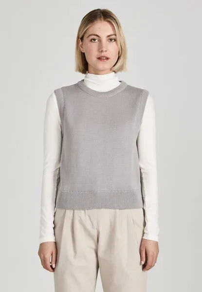 Givn Berlin Givn Berlin Damen Strickpullunder aus Bio-Baumwolle "Amber", Light grey, – Produktbild 1 von 4